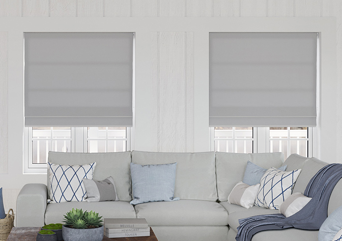 Luxe Velvet, Silver - Roman Blind - Image 3